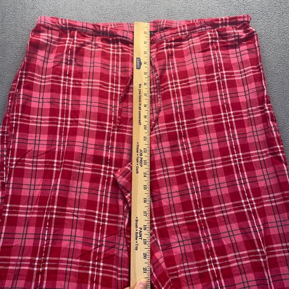 Talbots Womens Size XL 1 Piece Pajama Pants Red Plaid,Drawstring - Picture 5 of 9